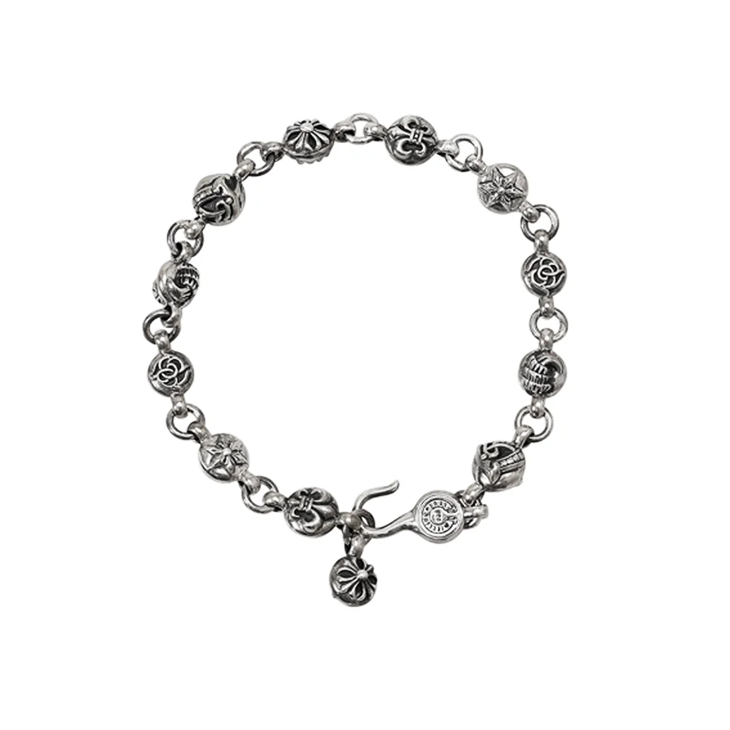 Chrome Hearts Multi Ball Bracelet - Luxury Silver Beads