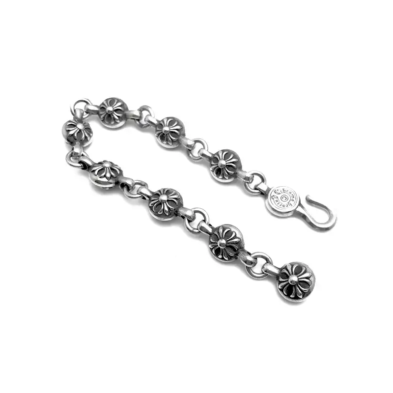 Cross Chrome Hearts Bead Bracelet