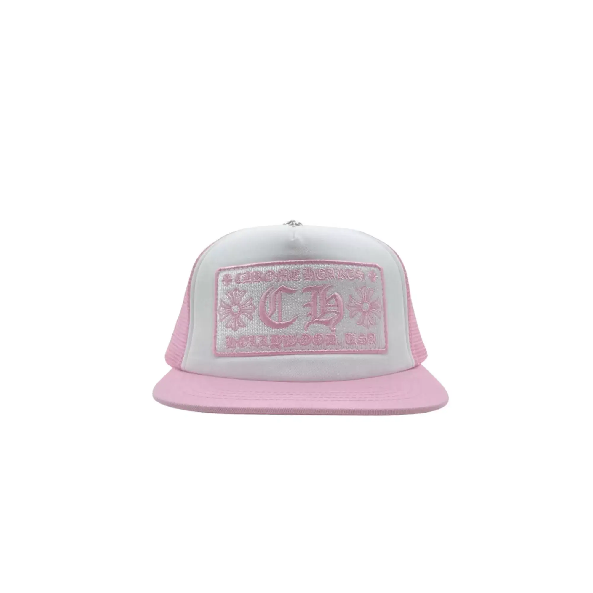 Chrome Hearts Hollywood Pink CH Trucker Hat