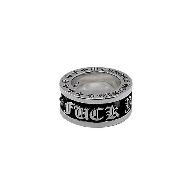 Chrome Hearts Style Rings - Fuck You Spinner Ring