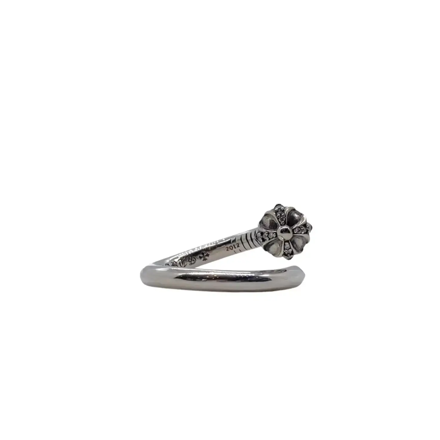 Chrome Hearts Nail Ring - Diamond Crossball