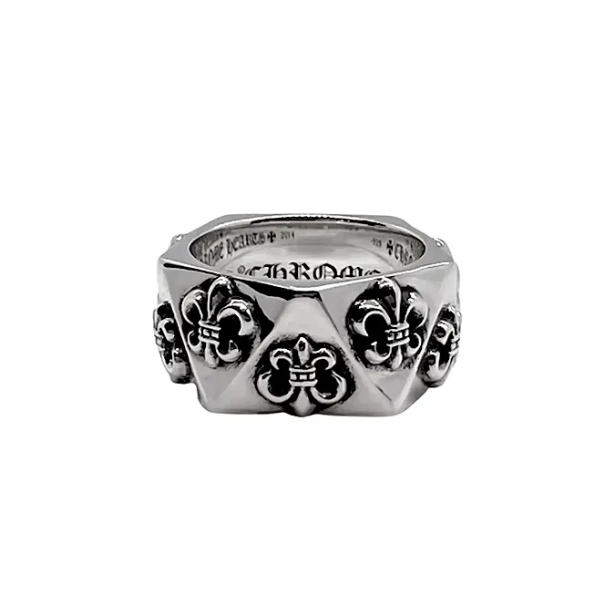 Men's Chrome Hearts Ring - BS Fleur Pentagon Ring