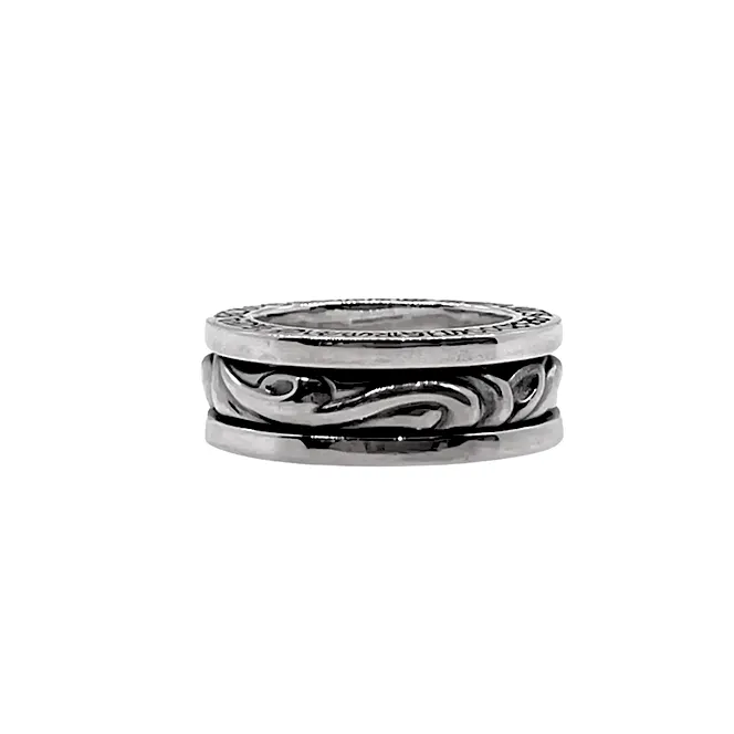 Vine Chrome Hearts Spinner Ring