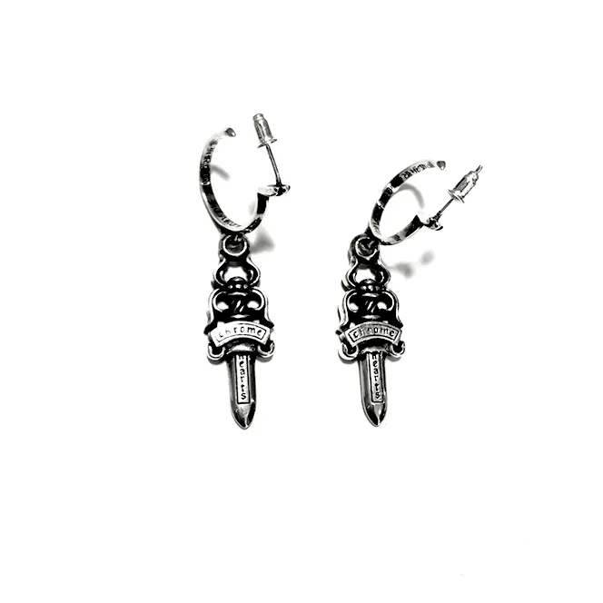 chrome hearts dagger earrings