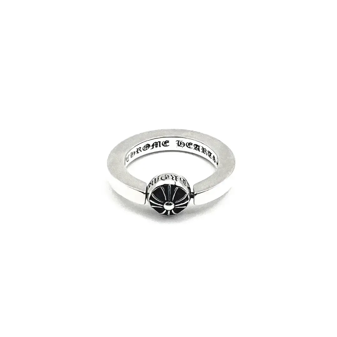 Rotating Chrome Hearts Cross Band Ring