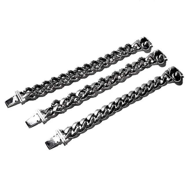 Chrome Hearts Rolling Stone Tongue Thick Bracelet