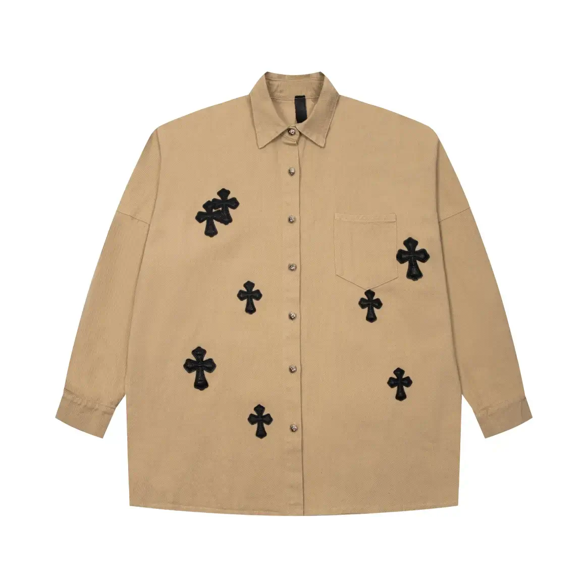 Brown Chrome Hearts Shirt