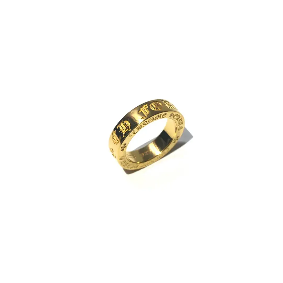 22k Forever Chrome Hearts Gold Ring