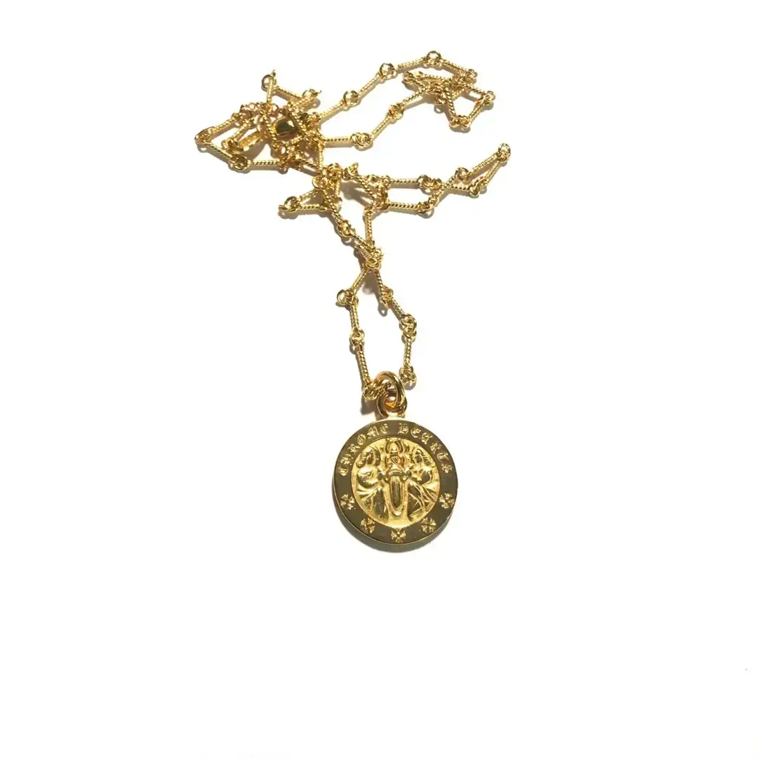 Chrome Hearts Pendant Gold - 22K Angel Medallion