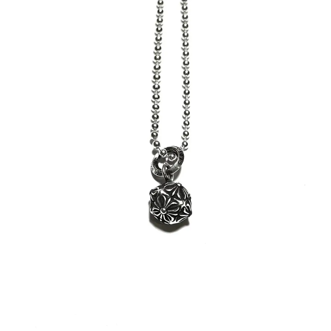 Chrome Hearts Pyramid CH Plus Ball Necklace