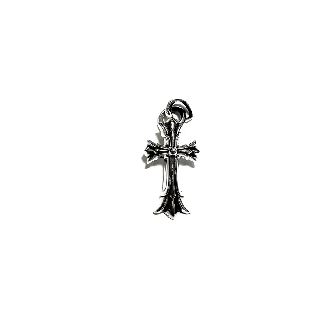 Chrome Hearts Double Cross Pendant Necklace