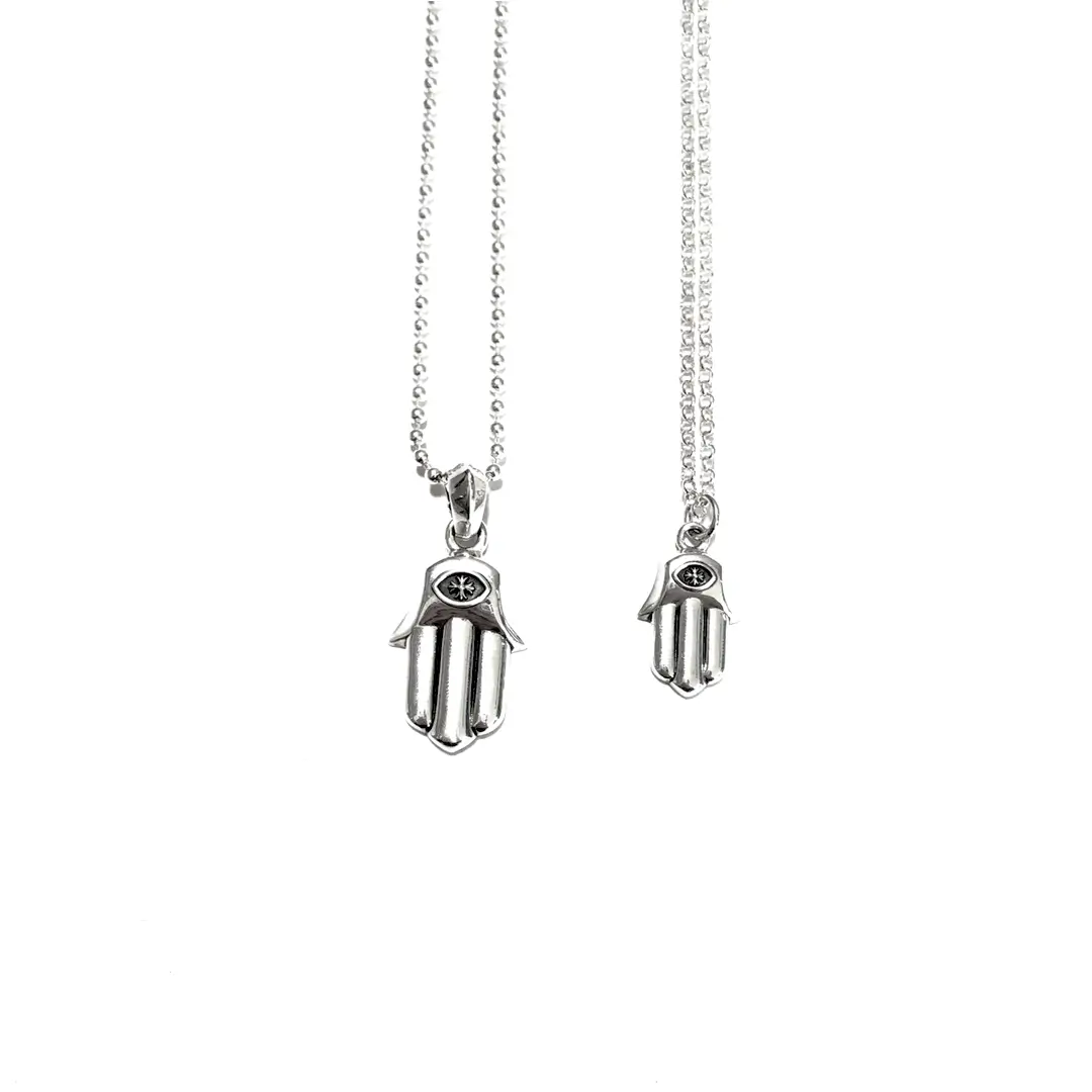 Chrome Hearts Hamsa Hand Pendant Necklace