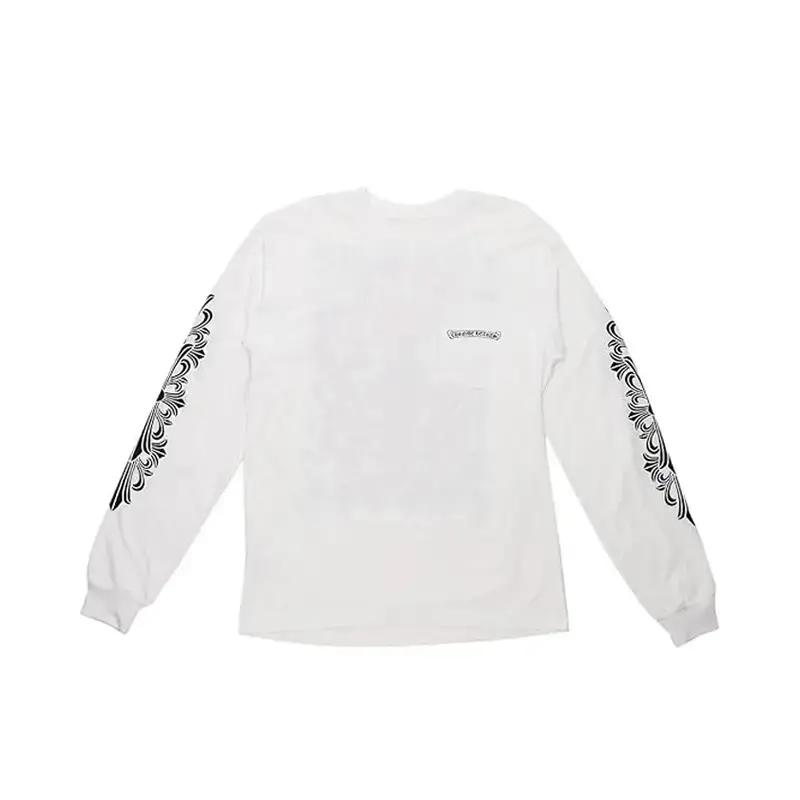 Eye Chart Dagger White Chrome Hearts Long Sleeve Shirt