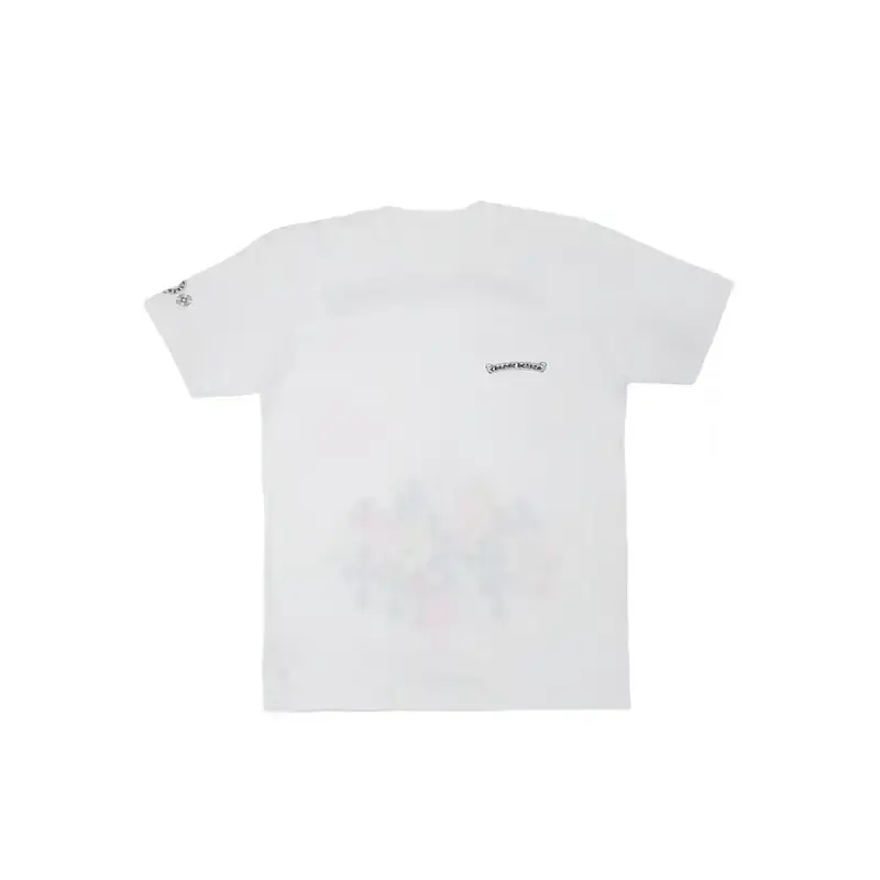 Multi Color Cemetery Chrome Hearts White T-Shirt