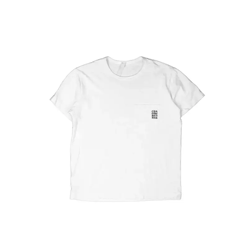 Embroidered Logo White Chrome Hearts T-Shirt