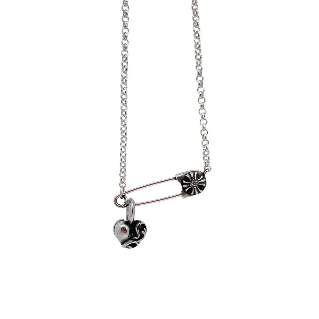 Chrome Hearts Pin Heart Set Necklace