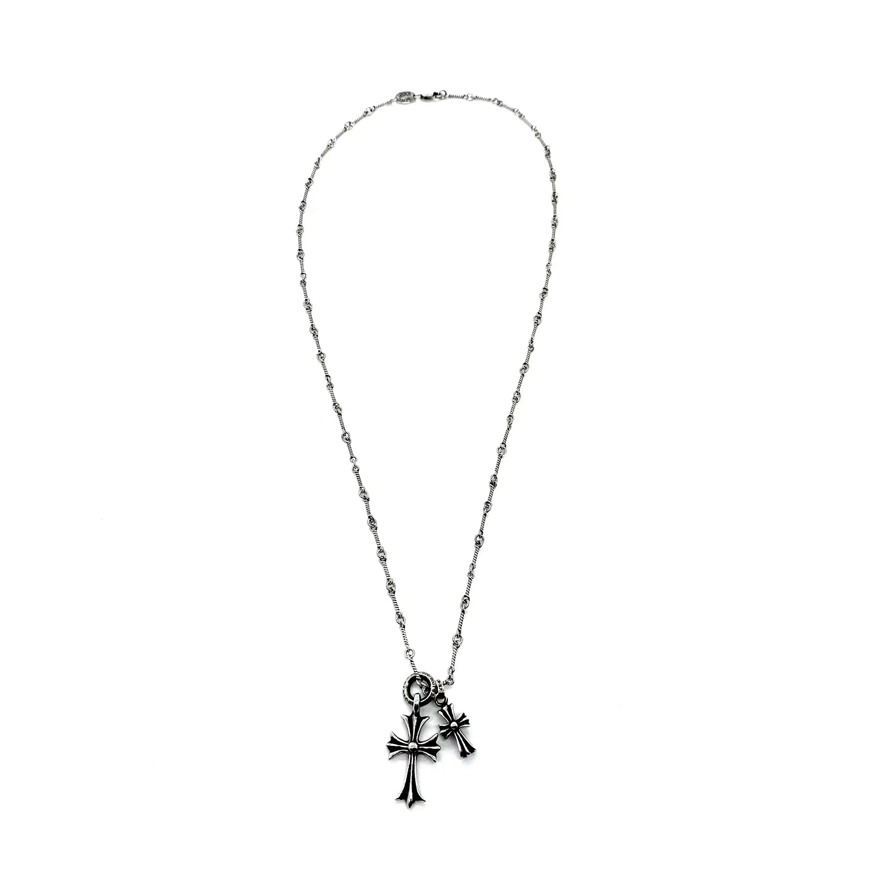 Chrome Hearts Tiny Cross Pendant Babyfat Cross Necklace