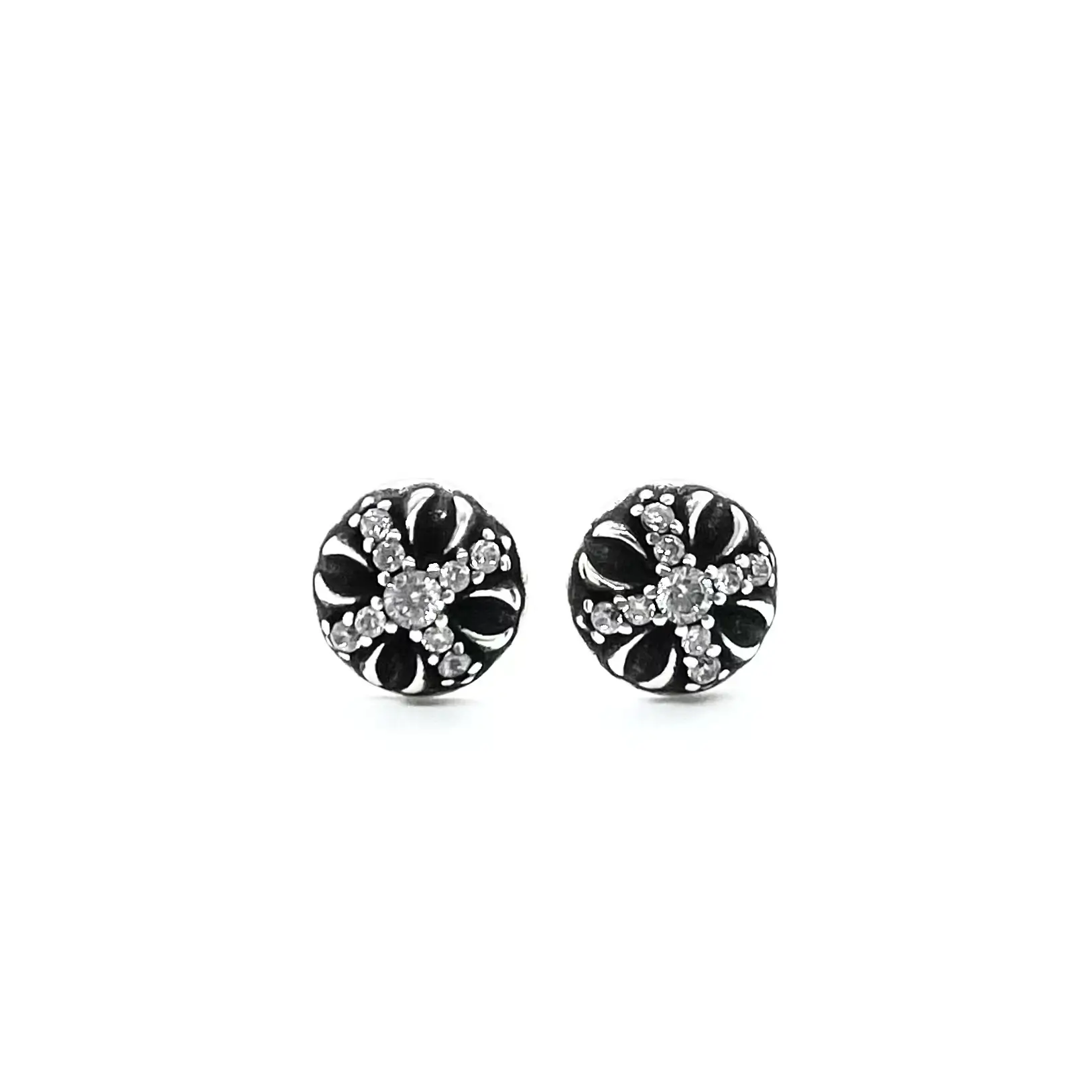 Chrome Hearts Cross Stud - Diamond Luxury Earrings
