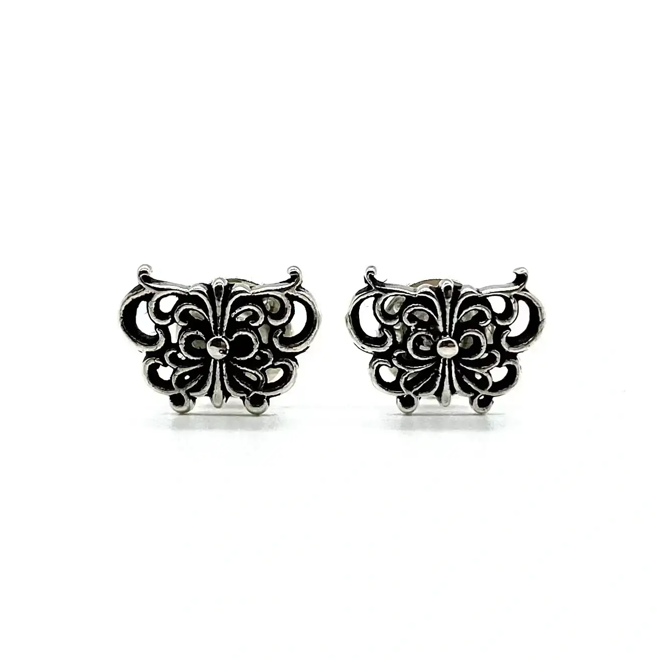 Chrome Hearts Butterfly Earrings - Gothic Statement Jewelry