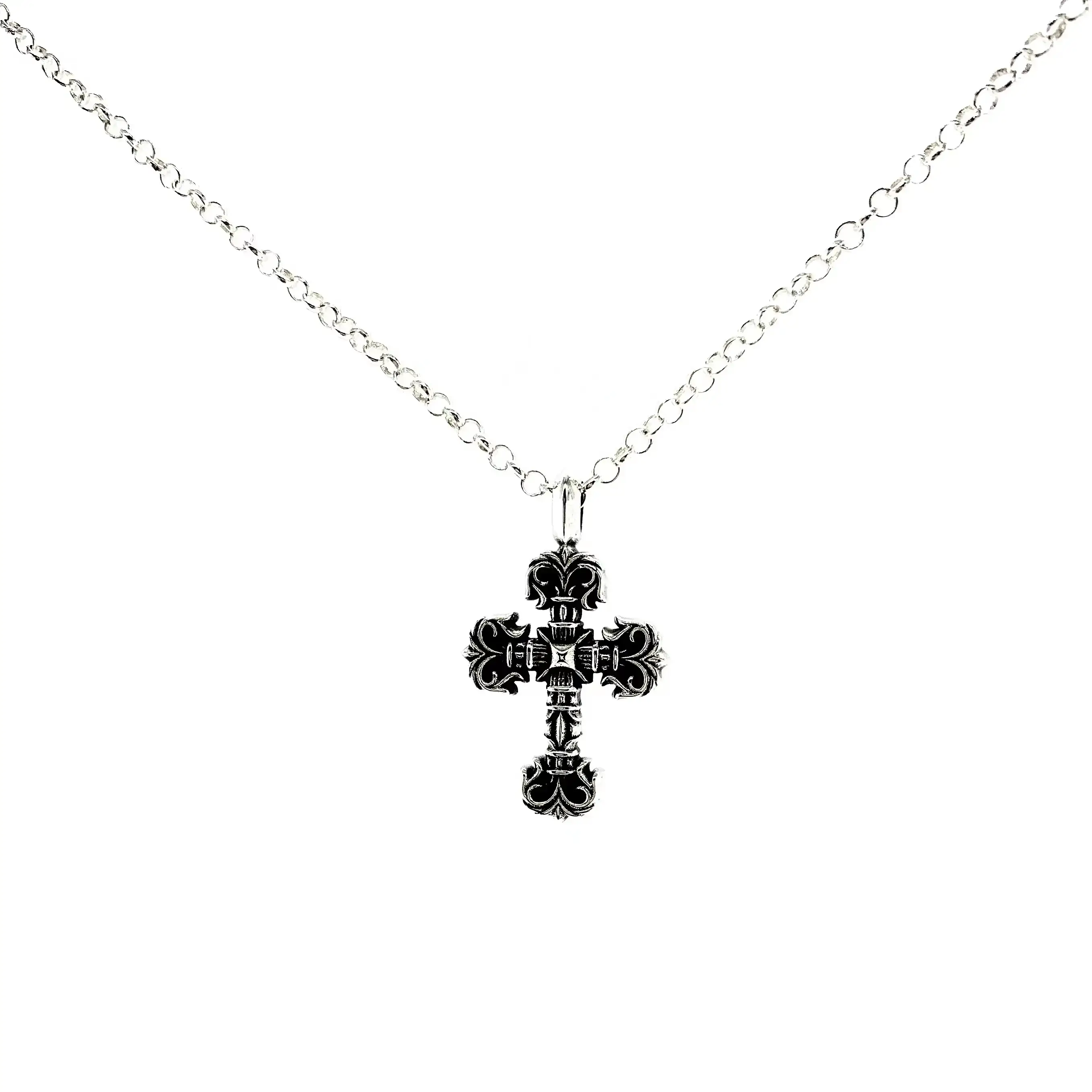 Chrome Hearts Filigree Cross Pendant Necklace