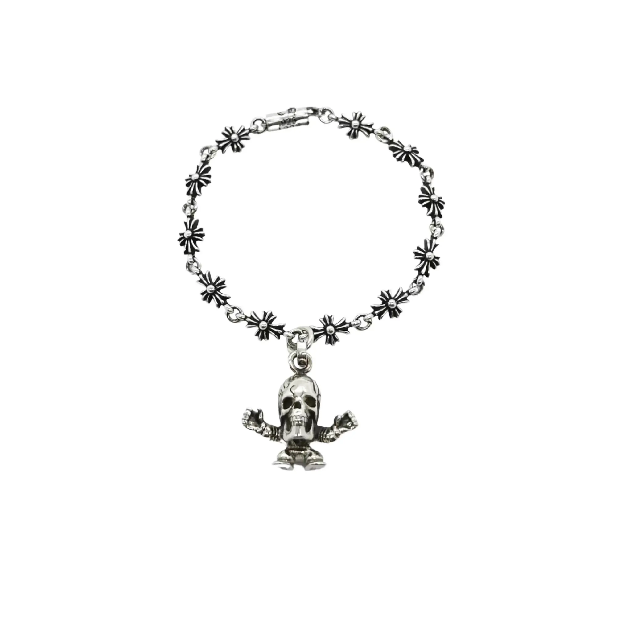 Chrome Hearts Foti Pendant Cross Chain Bracelet