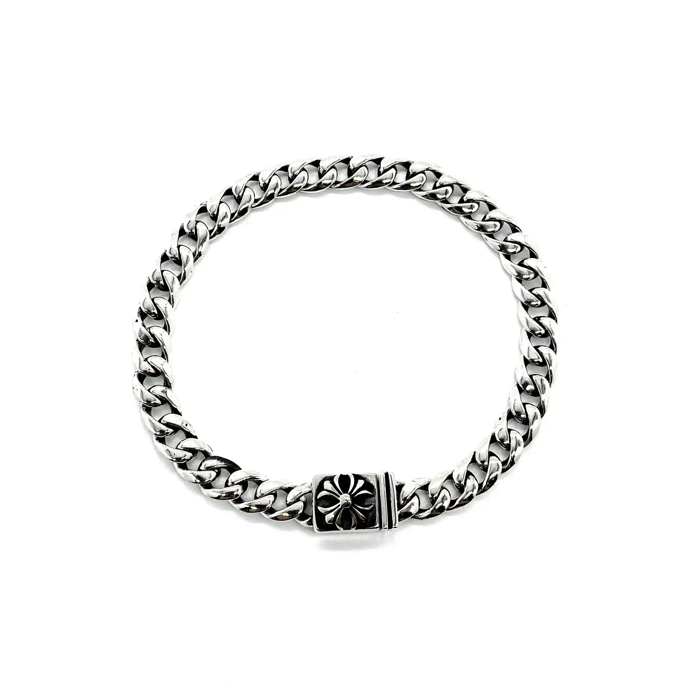 Chrome Hearts Cuban Link Cross Bracelet