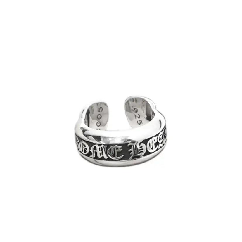 Chrome Hearts Scroll Band Ring - Luxury Gothic Band Design