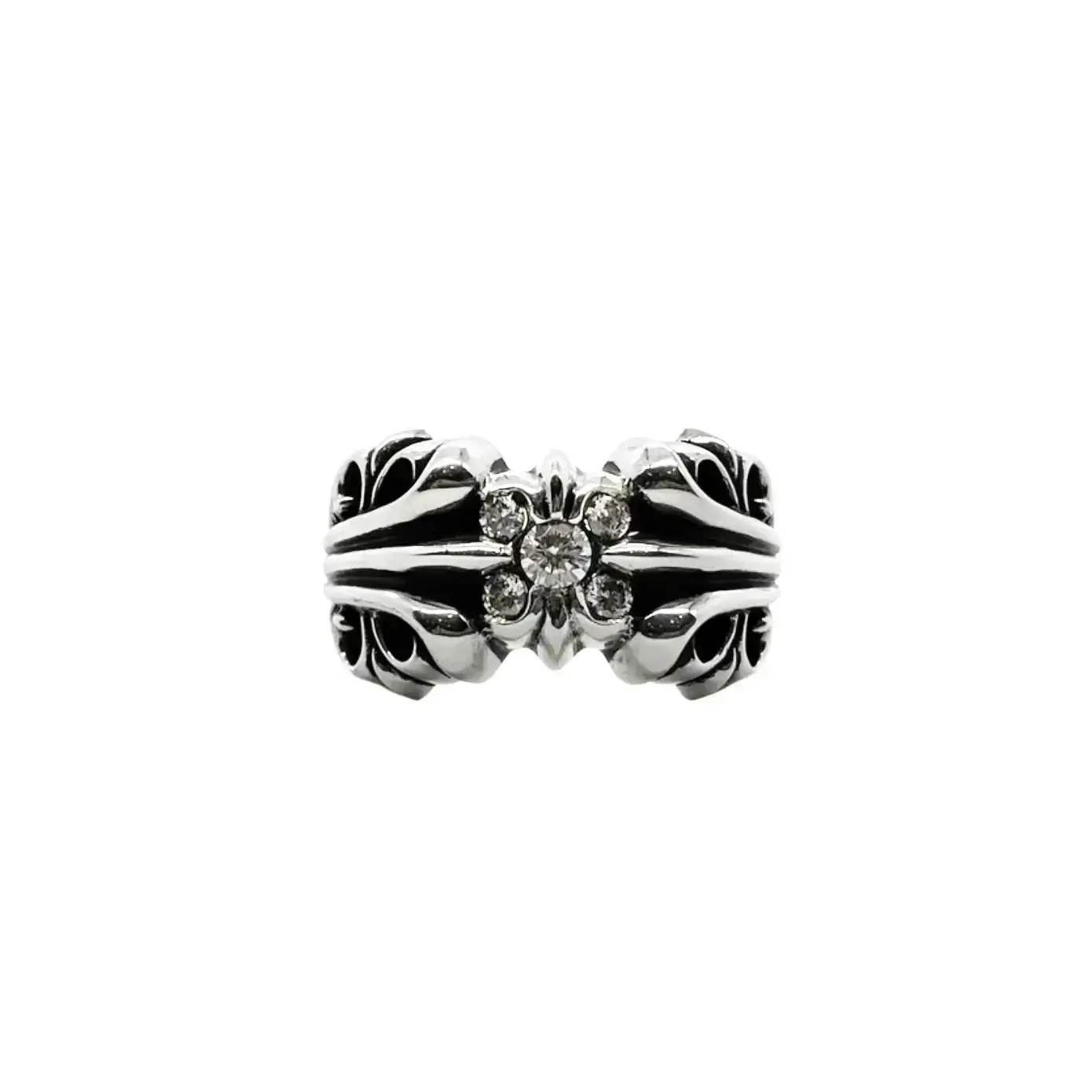 Chrome Hearts K&T Diamond Ring