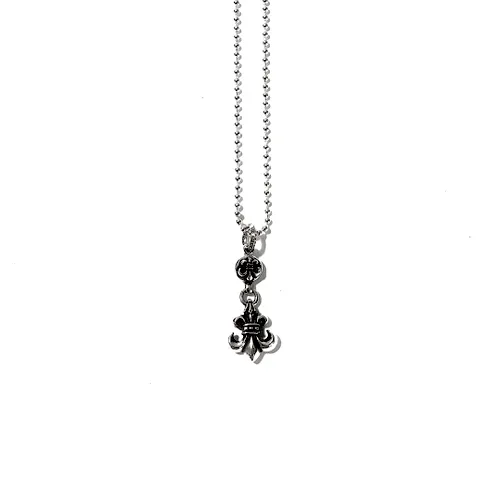 Chrome Hearts Ball Chain Scout Flower Necklace