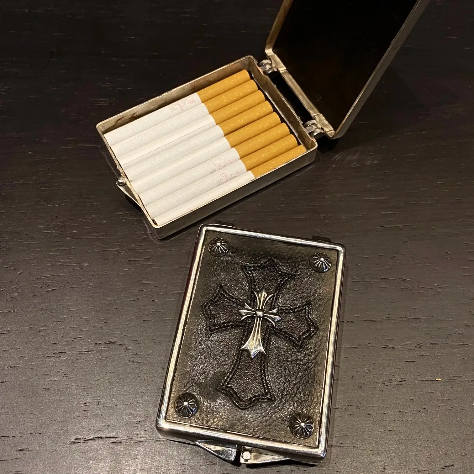 Cross Chrome Hearts Cigarette Case