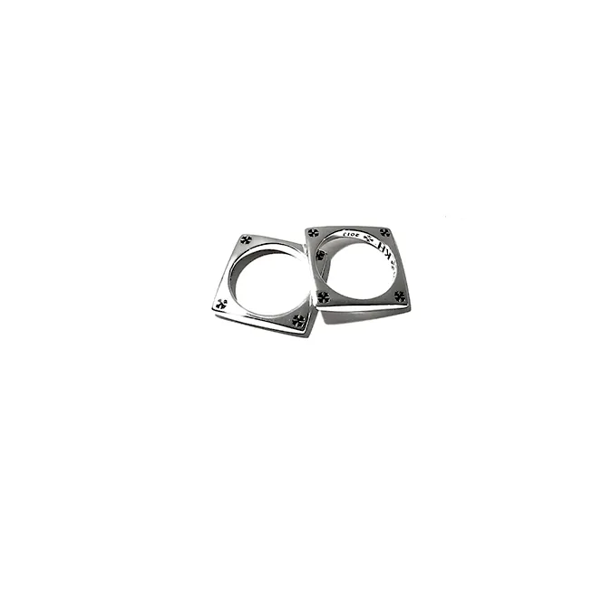 KH Cross Chrome Hearts Square Ring