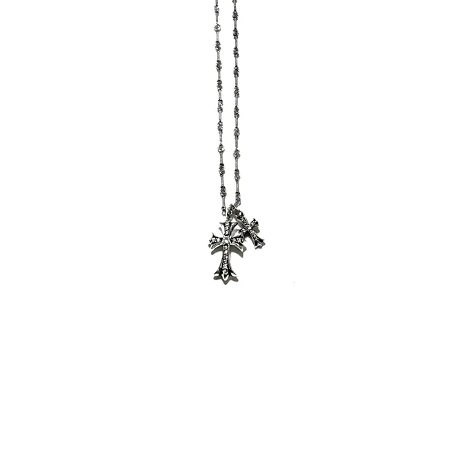 Chrome Hearts Babyfat Diamond Cross Necklace