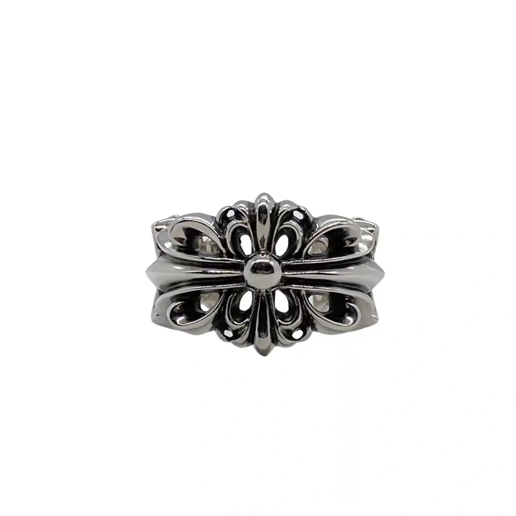 Chrome Hearts Double Floral Ring