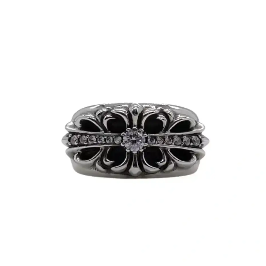 Chrome Hearts Keeper Diamond Ring