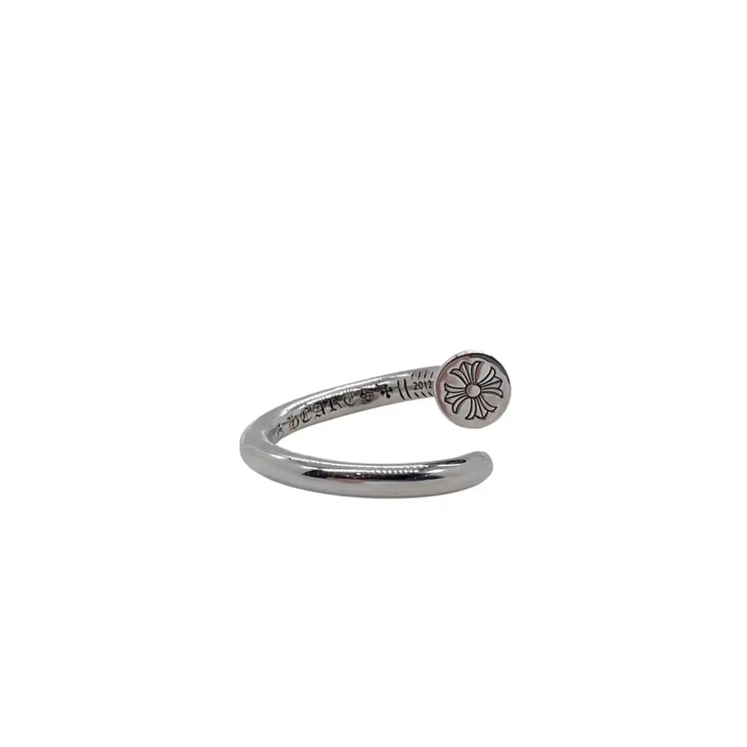 Flat Cross Nail Ring Chrome Hearts