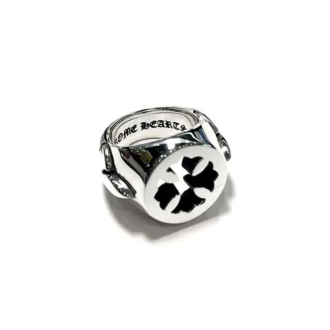 CH Plus Hollow Chrome Hearts Signet Ring