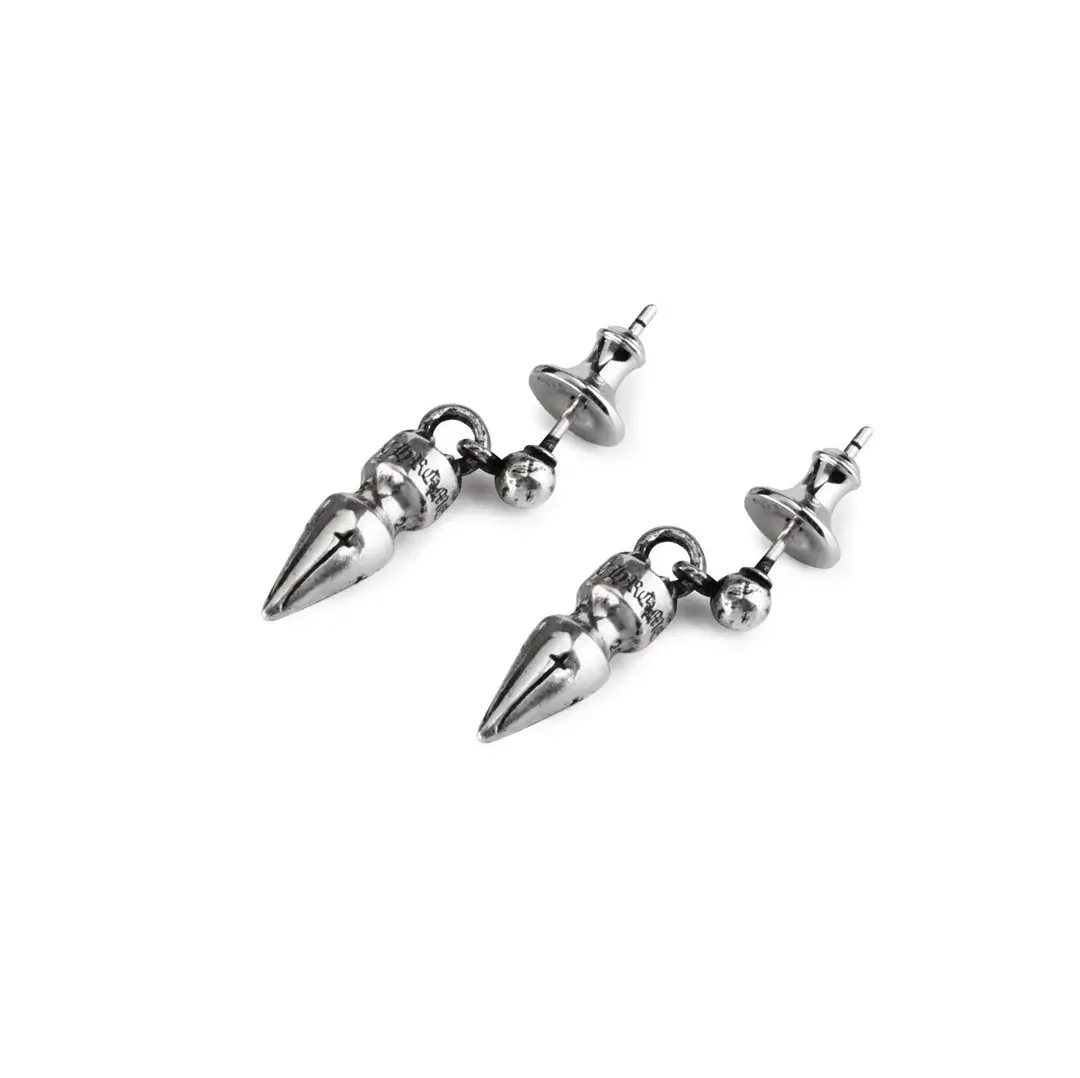 Chrome Hearts Bullet Pendant Earrings