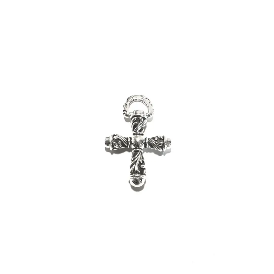 Campana Cross Necklace Chrome Hearts Delicate Silver Charm