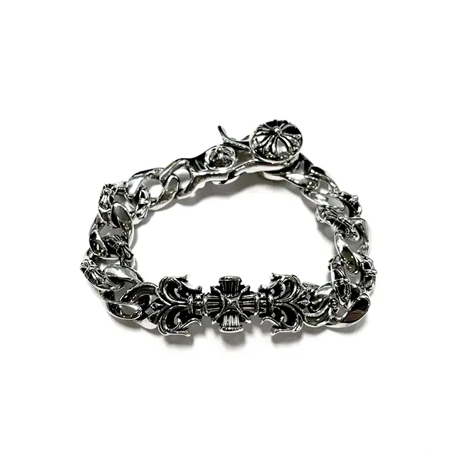 Chrome Hearts Filigree Cross Clip Bracelet