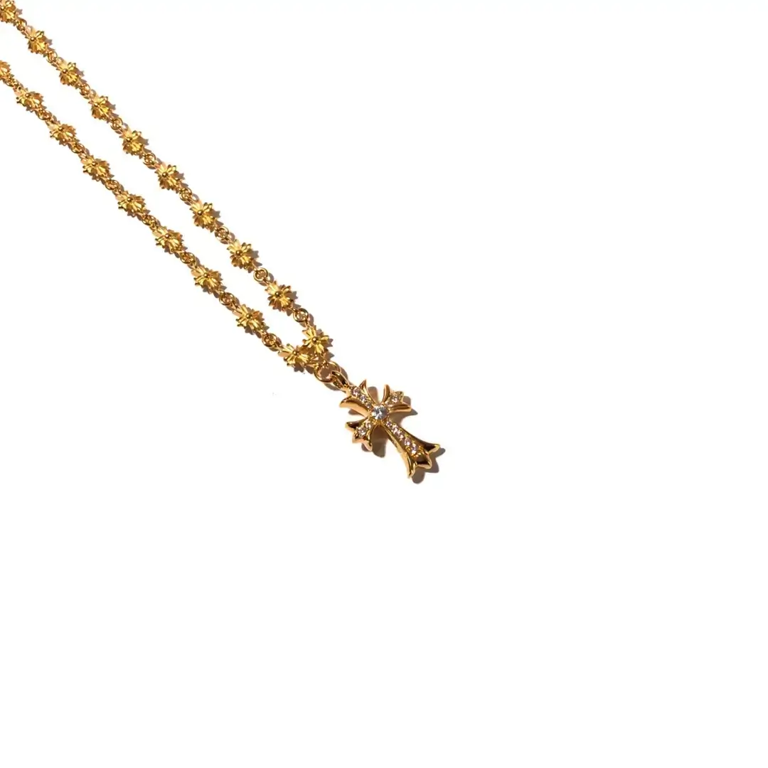 Chrome Hearts Cross Necklace Gold - 22K Babyfat Cross