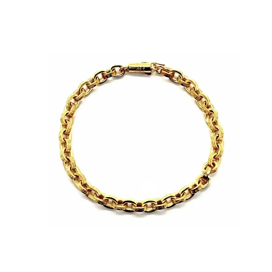 Chrome Hearts 22k Gold Paper Chain Bracelet