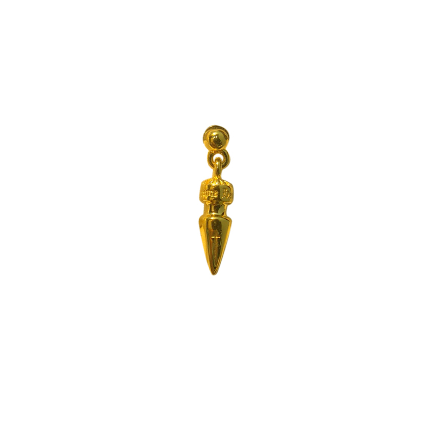 Chrome Hearts 22k Earring - Gold Spike Pendant