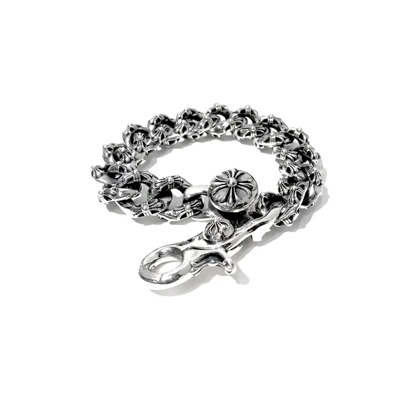 Chrome Hearts Lobster Clasp Fancy Link Bracelet