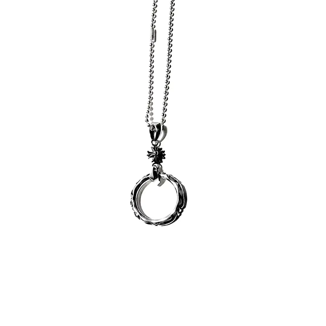 Cross SBT Vine Chrome Hearts Ring Necklace