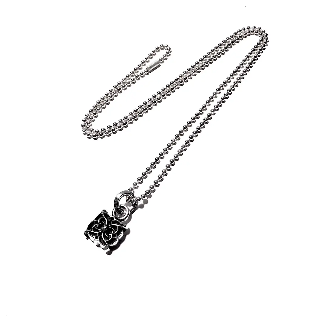 Chrome Hearts Silver Pendant - Butterfly Hang Tag Necklace