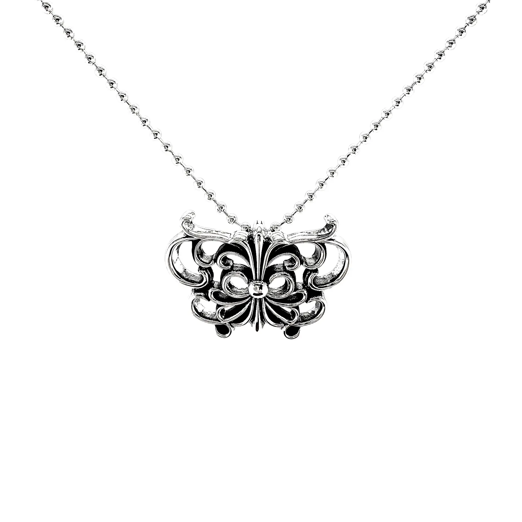 Chrome Hearts 925 Butterfly Pendant Necklace