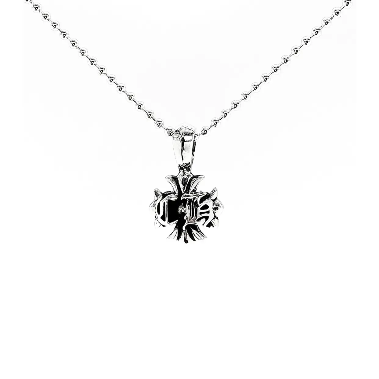 CH Logo Chrome Hearts Cross Pendant Necklace