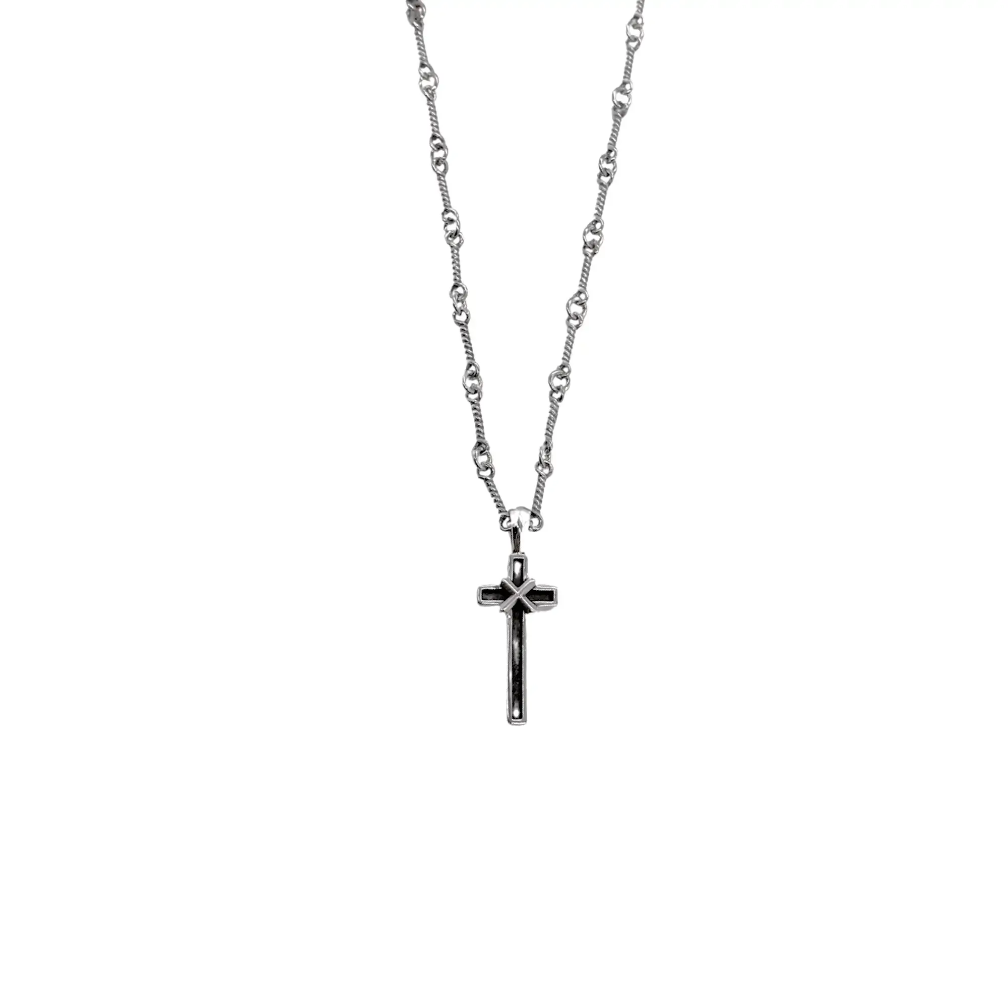 Chrome Hearts Mapplethorpe Cross Charm Necklace (large)