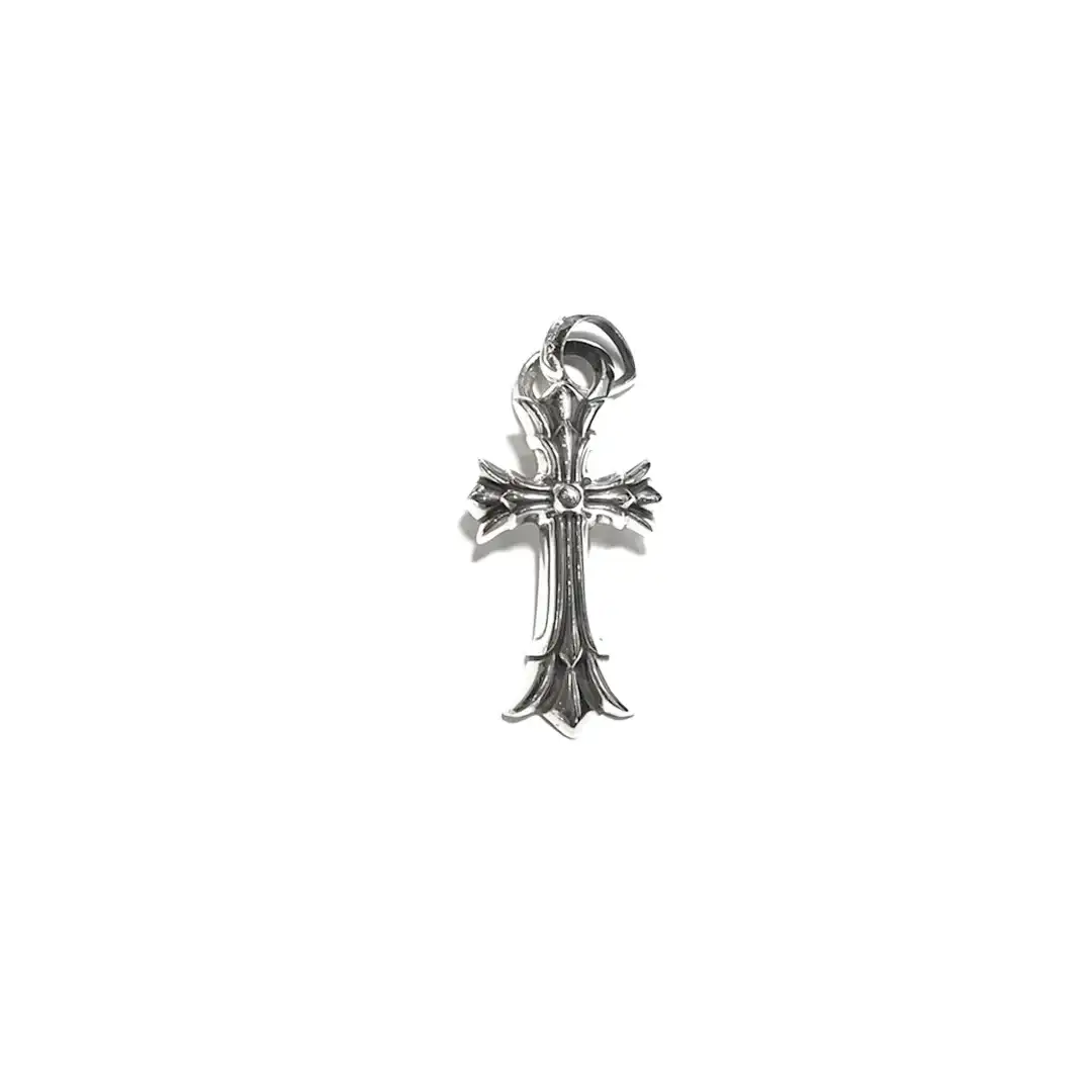 Chrome Hearts Double Cross Pendant Necklace