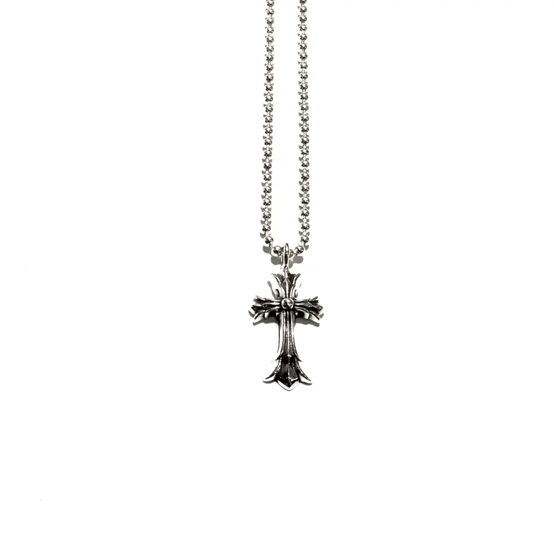 Chrome Hearts Necklace Double Cross Pendant